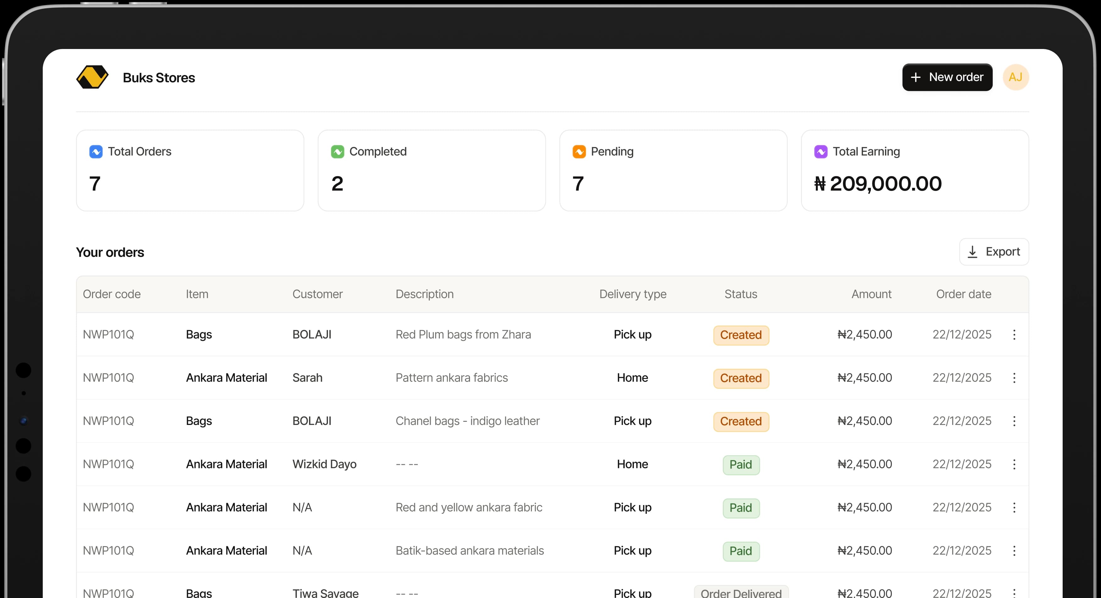 dashboard